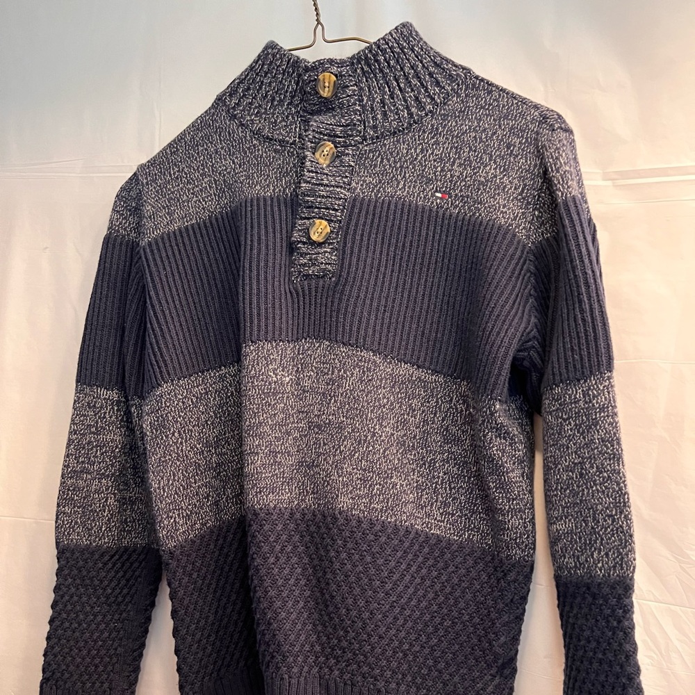 Tommy Hilfiger boys sweater.  Navy blue.  Size 12